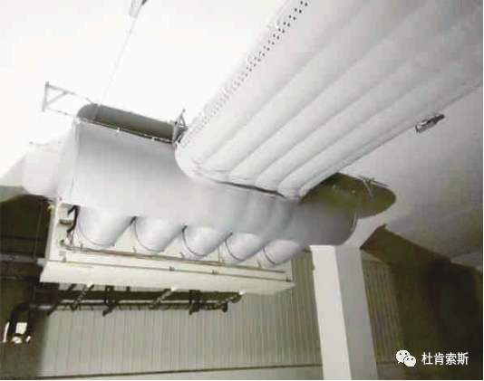 yp街机索斯柔性风管应用在冷库